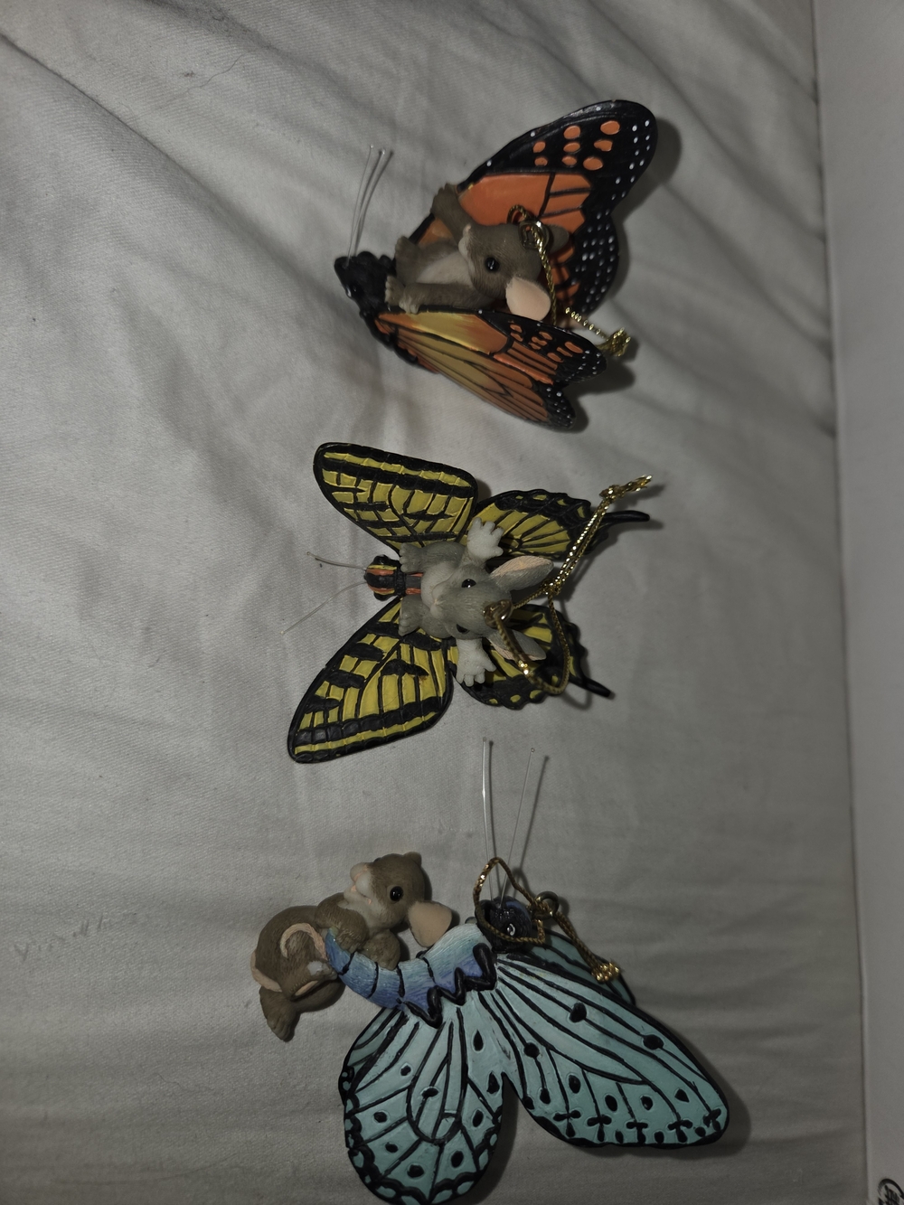 Charming Tails Butterfly Ornaments